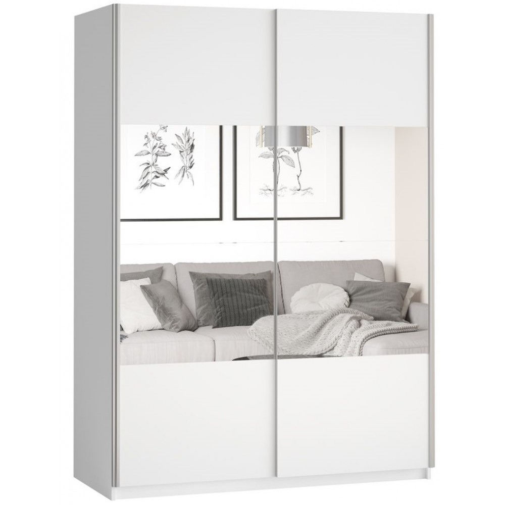 Ντουλάπα Συρόμενη Delta II-120x61x210-Λευκό