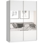 Ντουλάπα συρόμενη Delta II-150x61x210-Λευκό