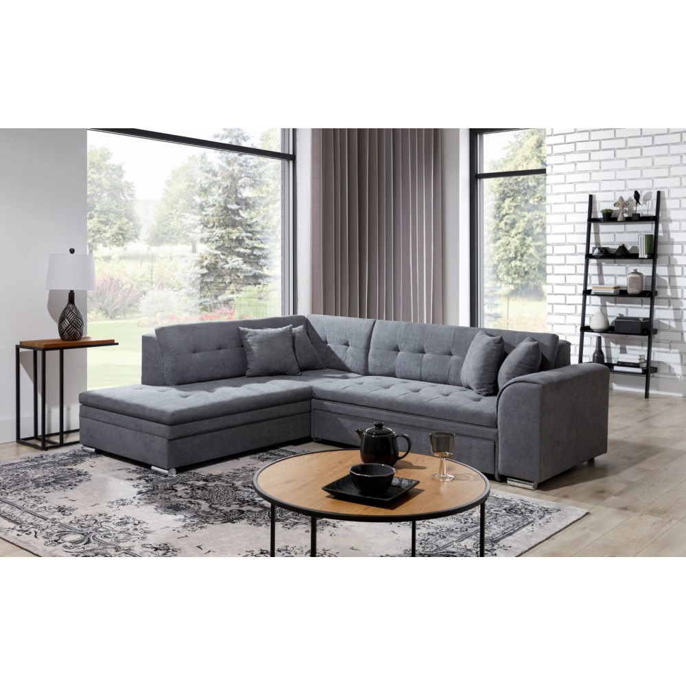 Γωνιακός καναπές Pueblo-Αριστερή-Gkri Skouro