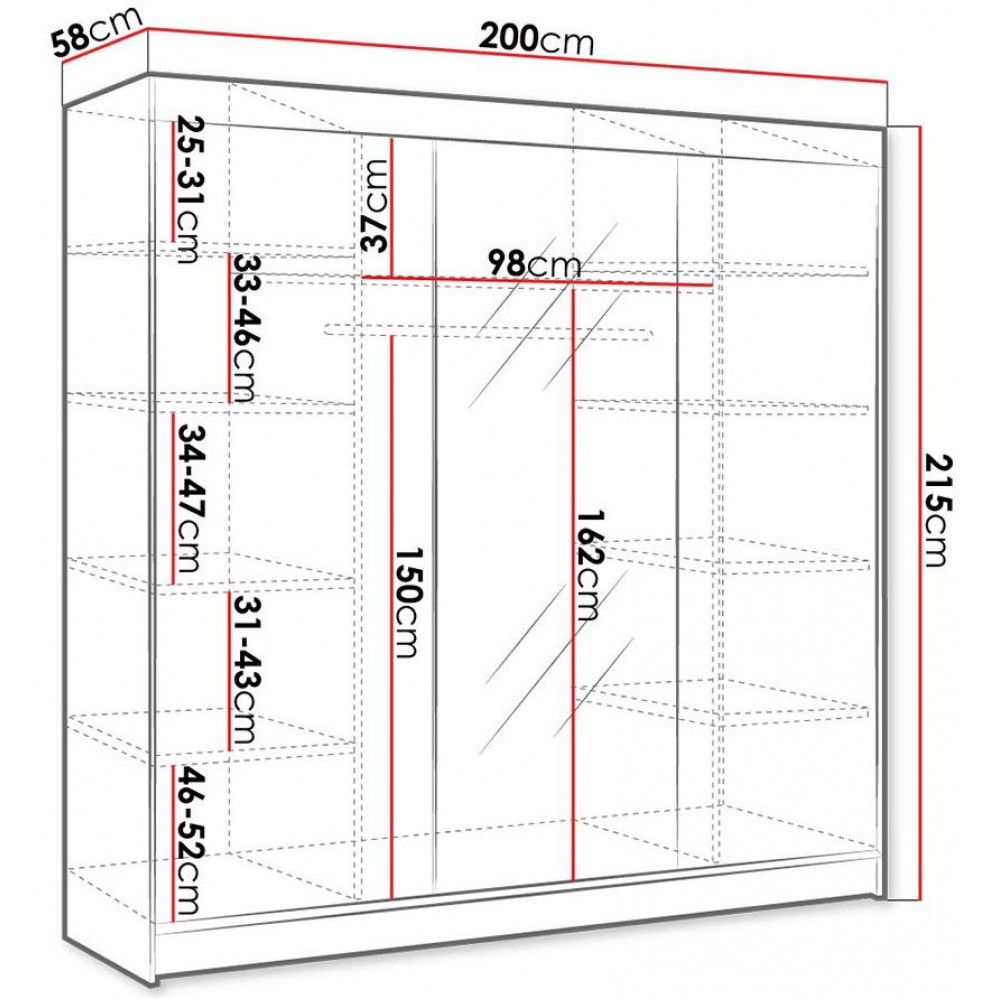 Ντουλάπα Derby I συρόμενη-Mauro-Leuko