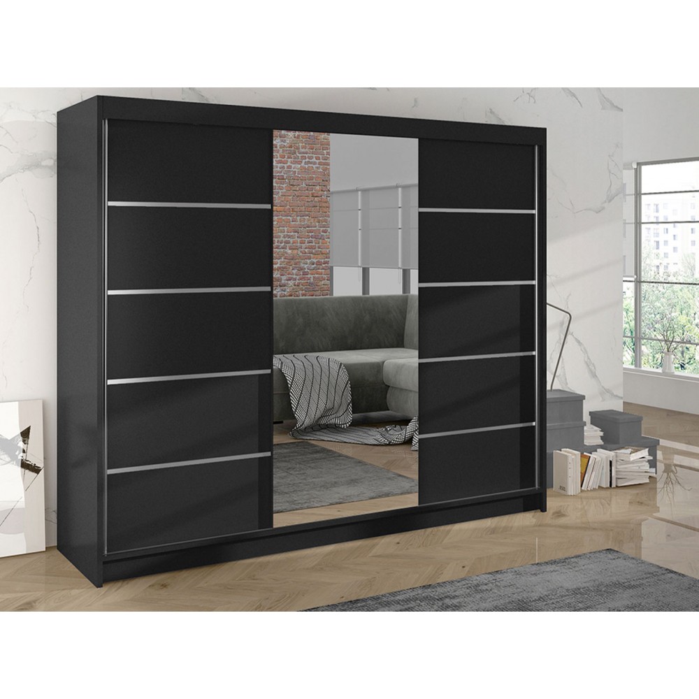 Ντουλάπα Derby VI συρόμενη-Drus-Leuko