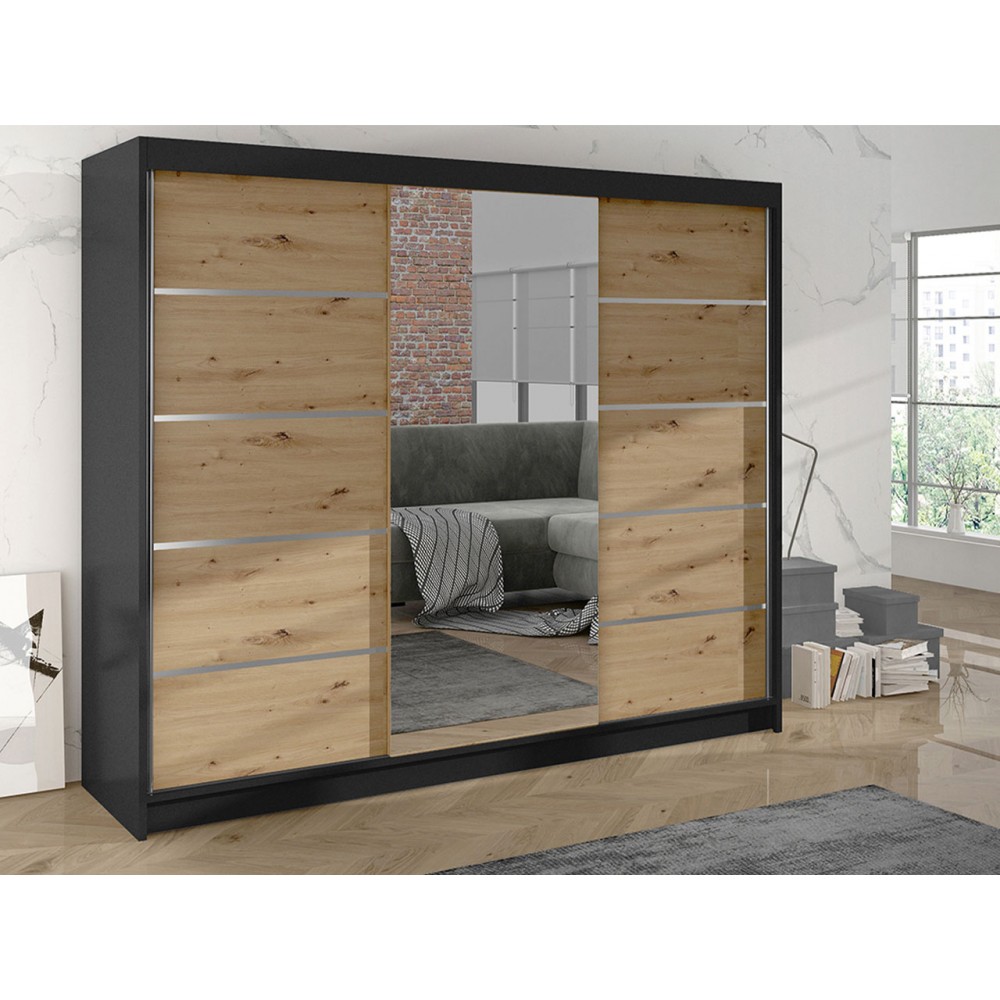 Ντουλάπα Derby VI συρόμενη-Drus-Leuko