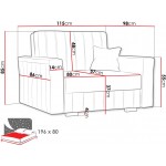 Πολυθρόνα κρεβάτι Viva Glam I-Mauro