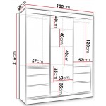 Ντουλάπα Haiti Τρίφυλλη-Leuko