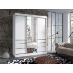Ντουλάπα Haiti Τρίφυλλη 180x65x216