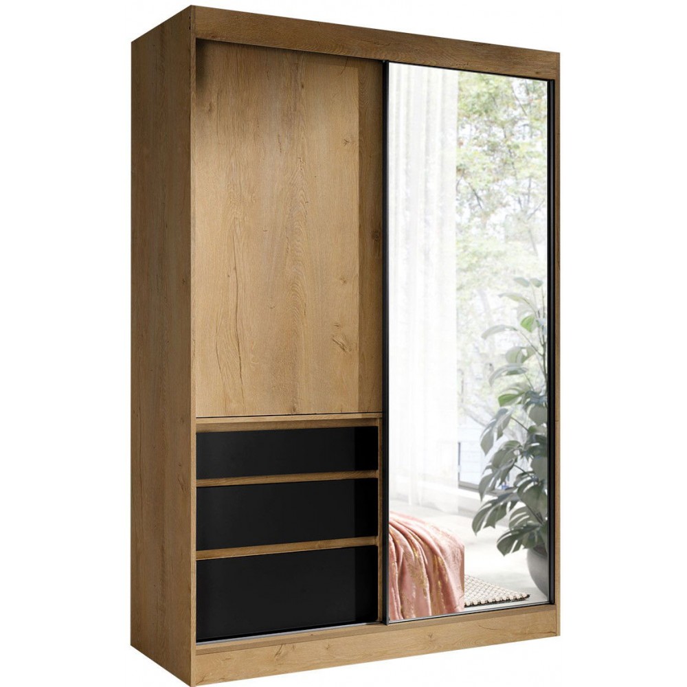 Ντουλάπα Haiti Δίφυλλη-Fusiko-Mavro