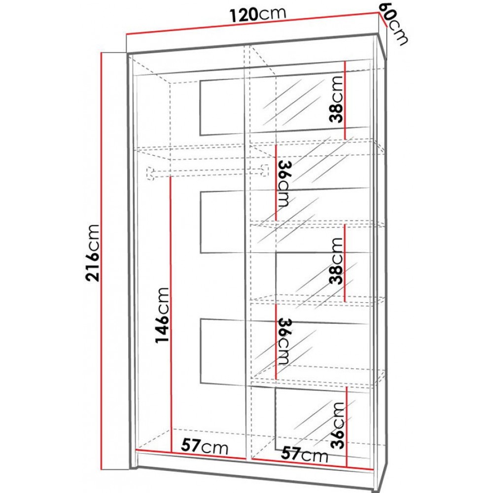 Ντουλάπα Szach Συρόμενη