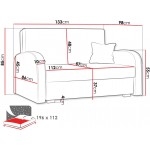 Καναπές Viva Soft II διθέσιος-Galazio