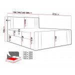 Επενδυμένο κρεβάτι Carmen-Gkri-120 x 200