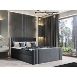 Επενδυμένο κρεβάτι Carmen-Gkri-180 x 200