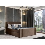 Επενδυμένο κρεβάτι Carmen-Kafe-160 x 200