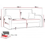 Καναπές Viva Soft III τριθέσιος-Sapio milo