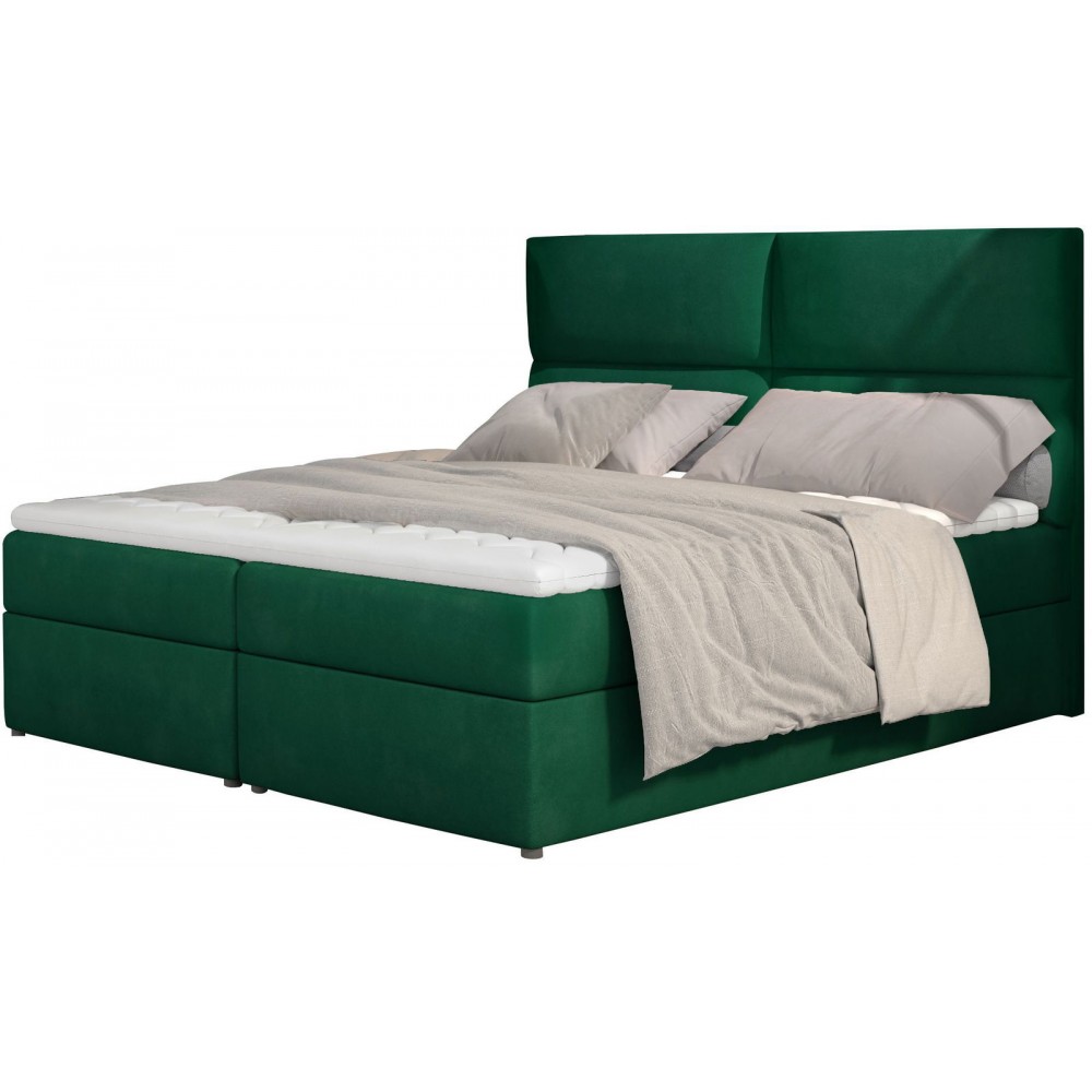Επενδυμένο κρεβάτι Alert-140 x 200-Prasino