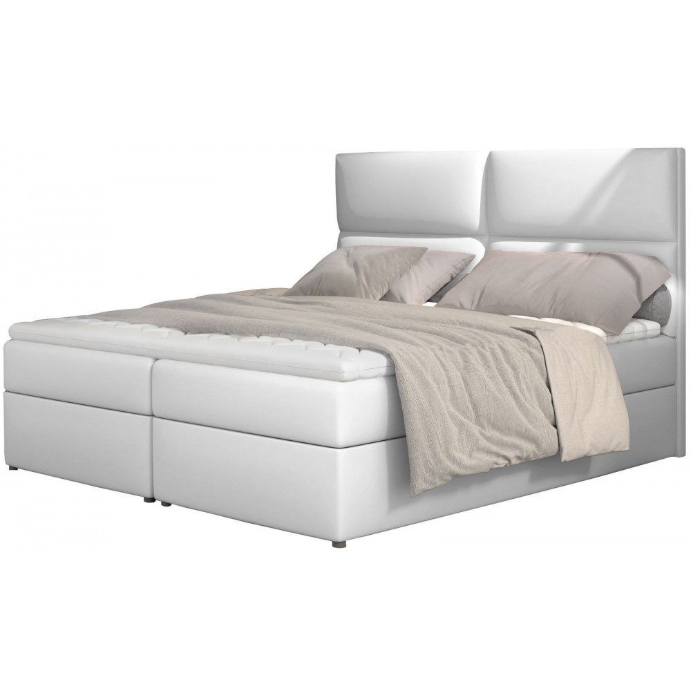 Επενδυμένο κρεβάτι Alert-160 x 200-Leuko