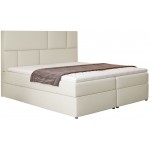 Επενδυμένο κρεβάτι Lorenca-140 x 200-Ekrou