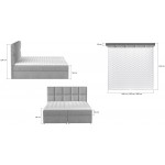 Επενδυμένο κρεβάτι Godleave-160 x 200-Prasino