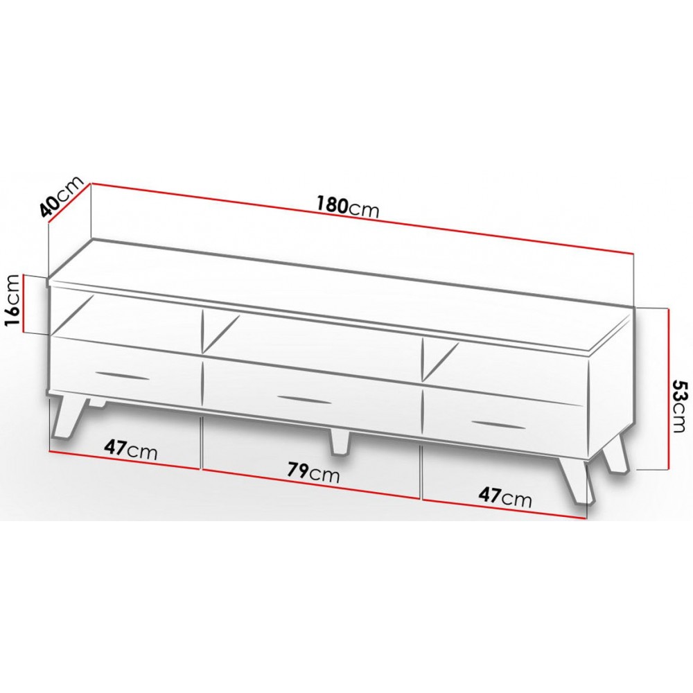 Έπιπλο τηλεόρασης Lotta VI
