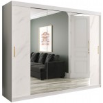 Ντουλάπα Marmur Plus II-Leuko Marmaro