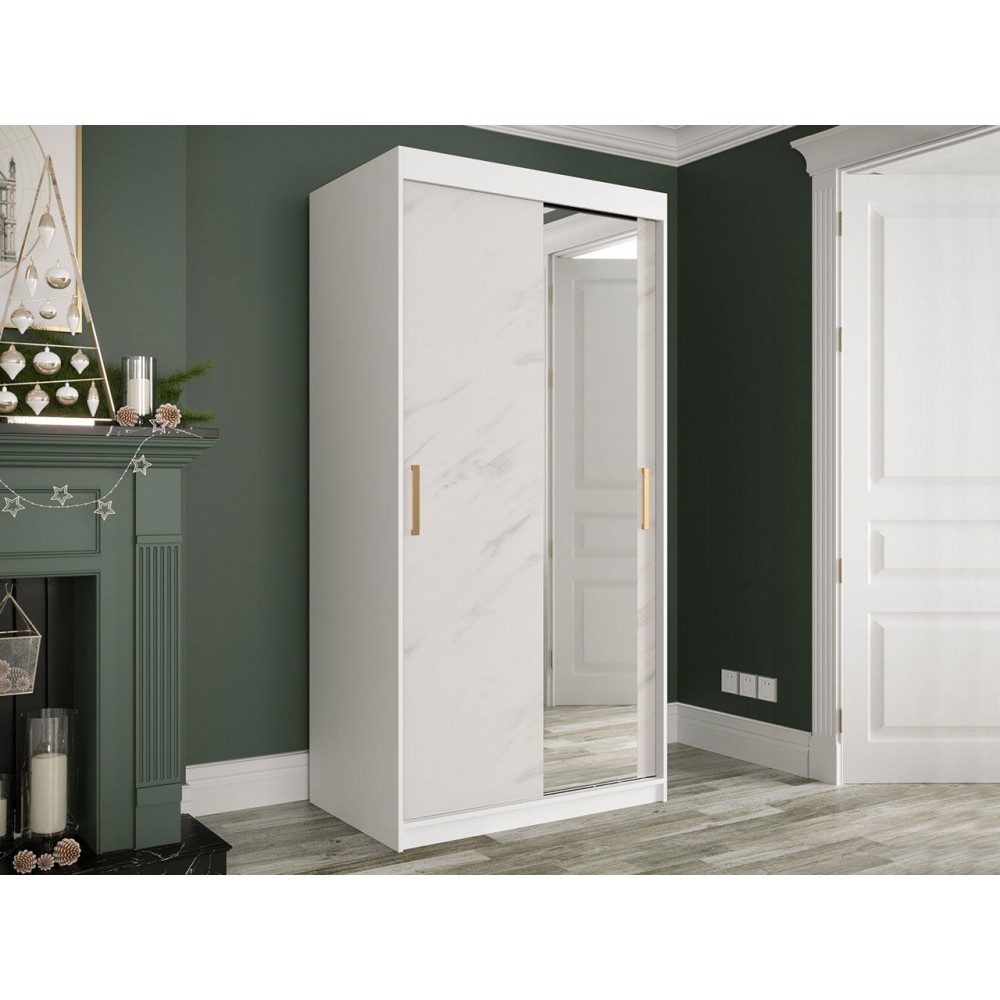 Ντουλάπα Marmur II-Leuko Marmaro