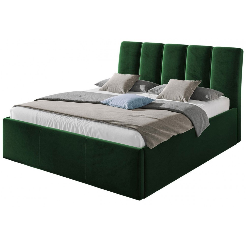 Επενδυμένο κρεβάτι Sensi-Prasino-160 x 200