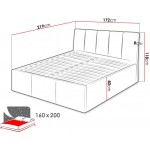 Επενδυμένο κρεβάτι Sensi-Prasino-160 x 200