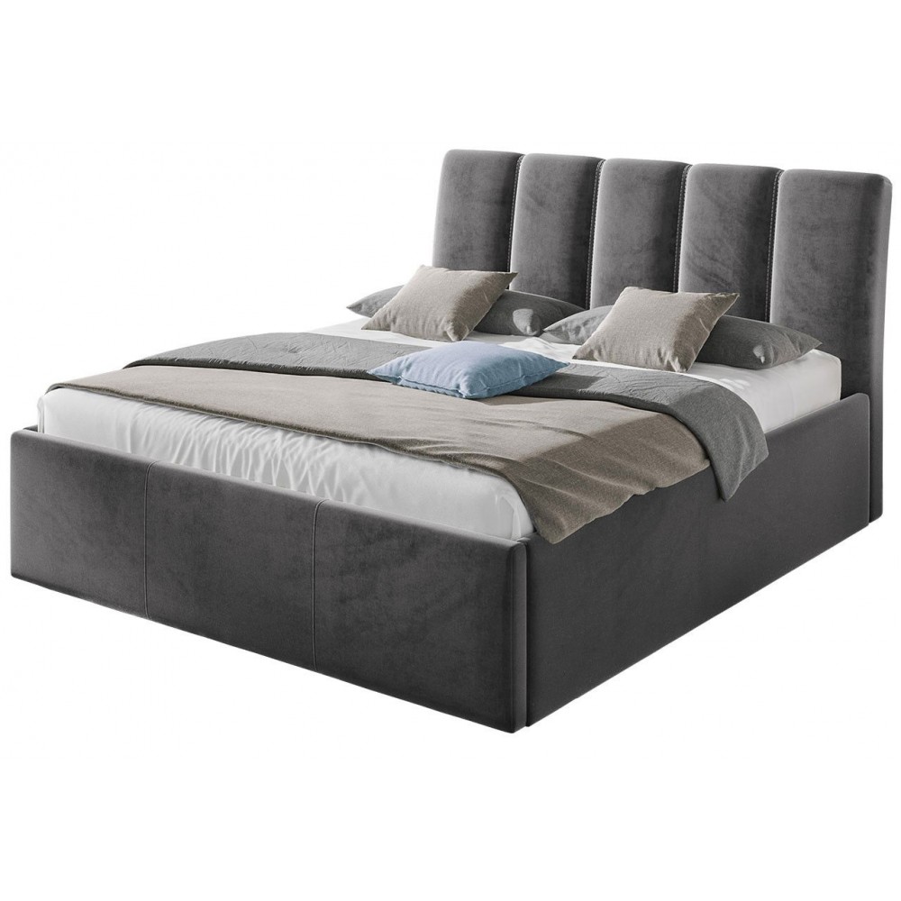 Επενδυμένο κρεβάτι Sensi-Gkri-140 x 200