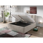 Επενδυμένο κρεβάτι Sensi-Gkri-140 x 200