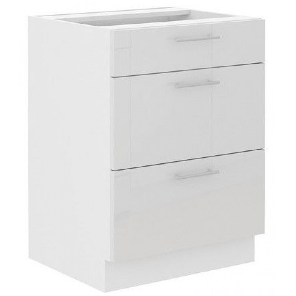 Επιδαπέδιο ντουλάπι Lyona 60 D 3S BB-Leuko