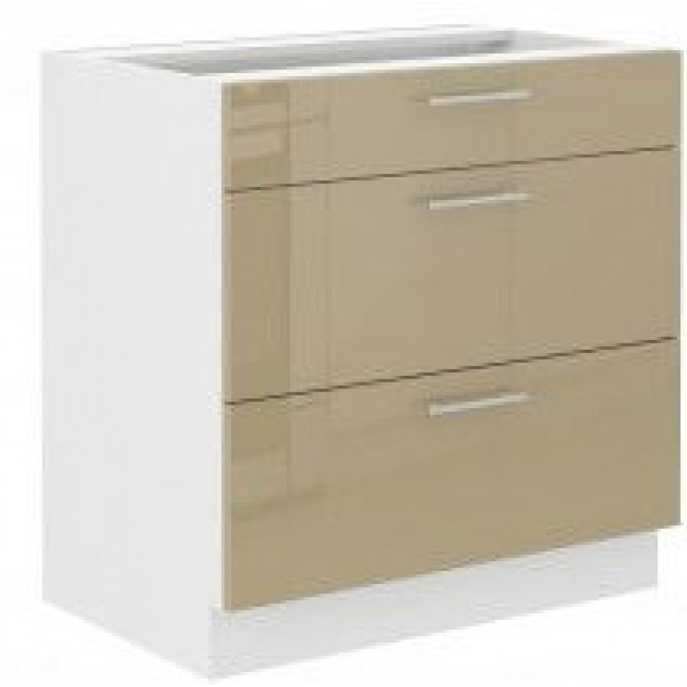 Επιδαπέδιο ντουλάπι Lyona 80 D 3S BB-Cappuccino