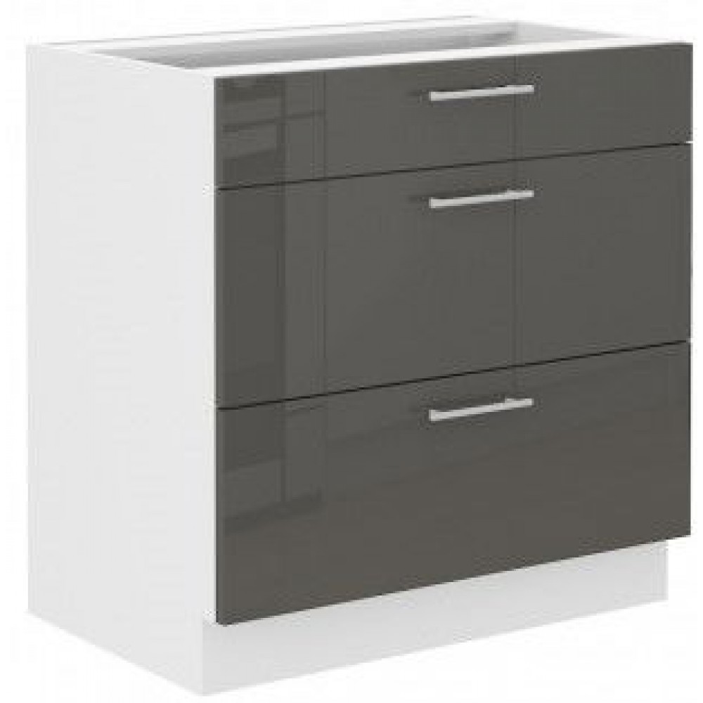 Επιδαπέδιο ντουλάπι Lyona 80 D 3S BB-Gkri