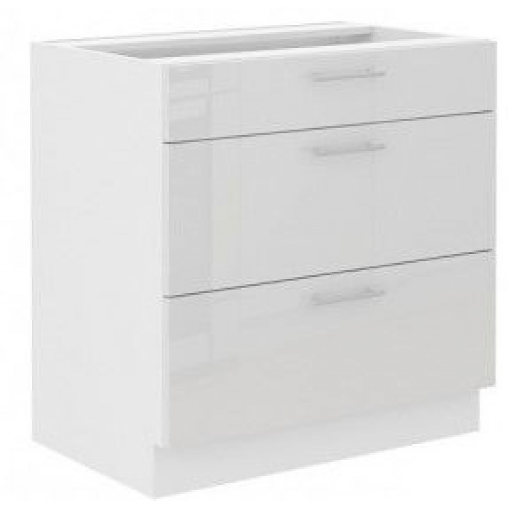 Επιδαπέδιο ντουλάπι Lyona 80 D 3S BB-Leuko