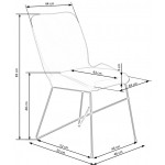Καρέκλα Interno-Gkri 83x55x46