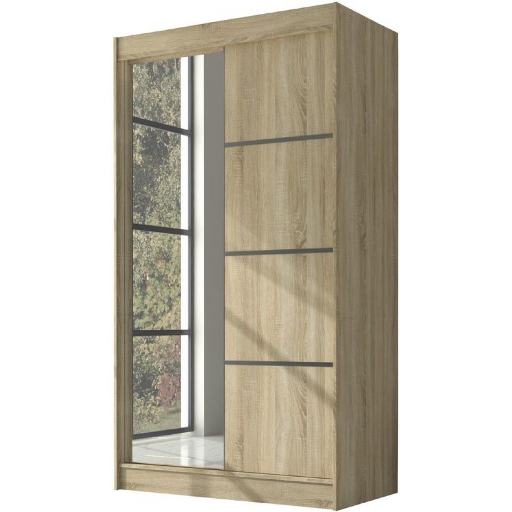 Ντουλάπα Ribeiro 120 συρόμενη-Drus anoixto 120x61x215
