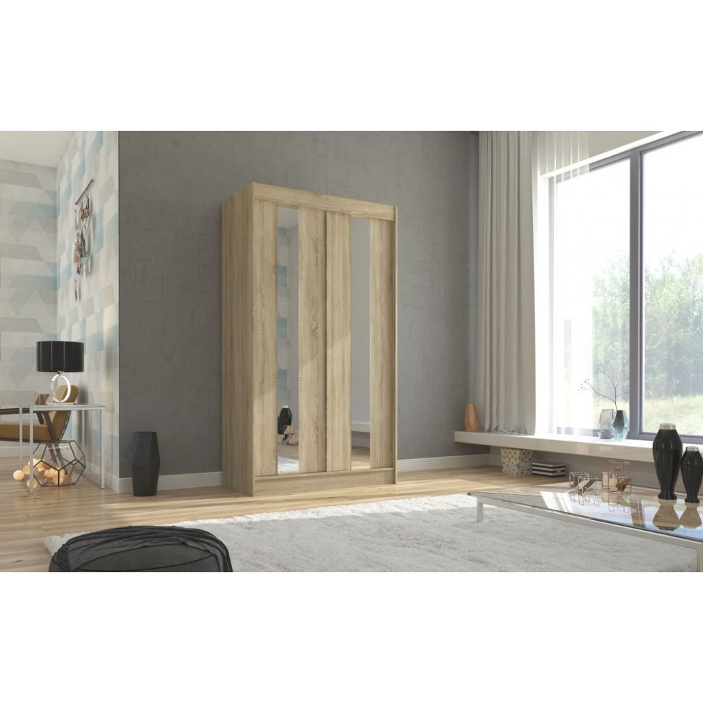 Ντουλάπα Norwich 120 συρόμενη-Drus anoixto 120x61x215