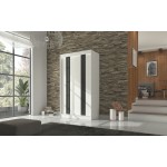 Ντουλάπα Furio 120 συρόμενη-Leuko-Mauro 120x61x215