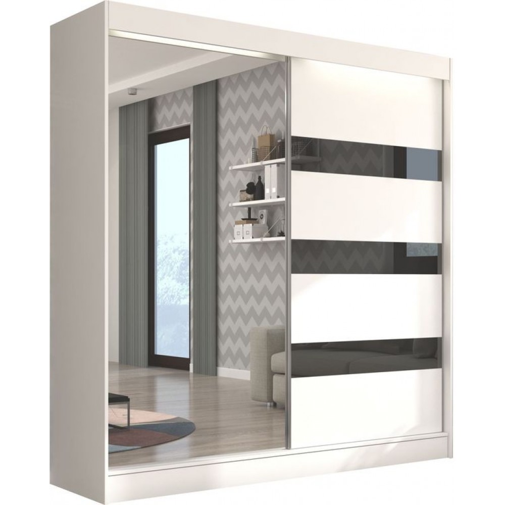 Ντουλάπα Bissom 200 συρόμενη 200x61x215