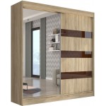 Ντουλάπα Bissom 200 συρόμενη 200x61x215