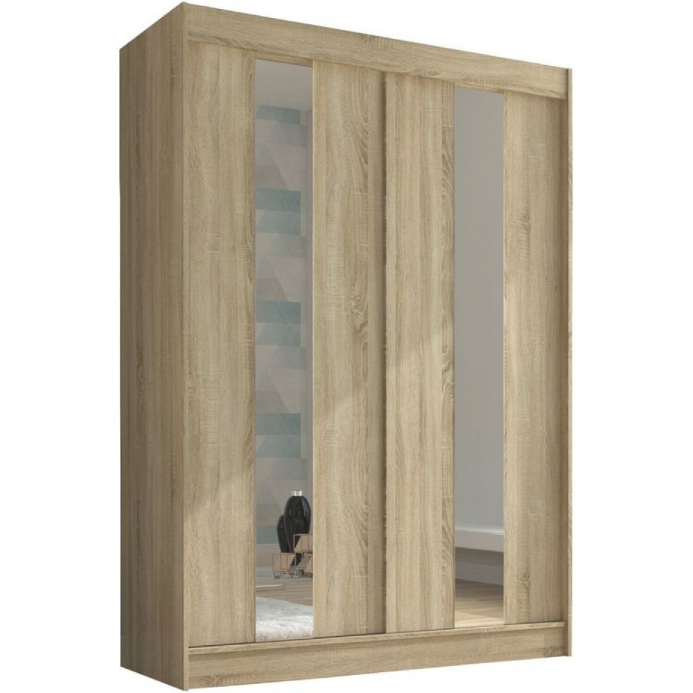 Ντουλάπα Norwich 150 συρόμενη-Drus anoixto 150x61x215