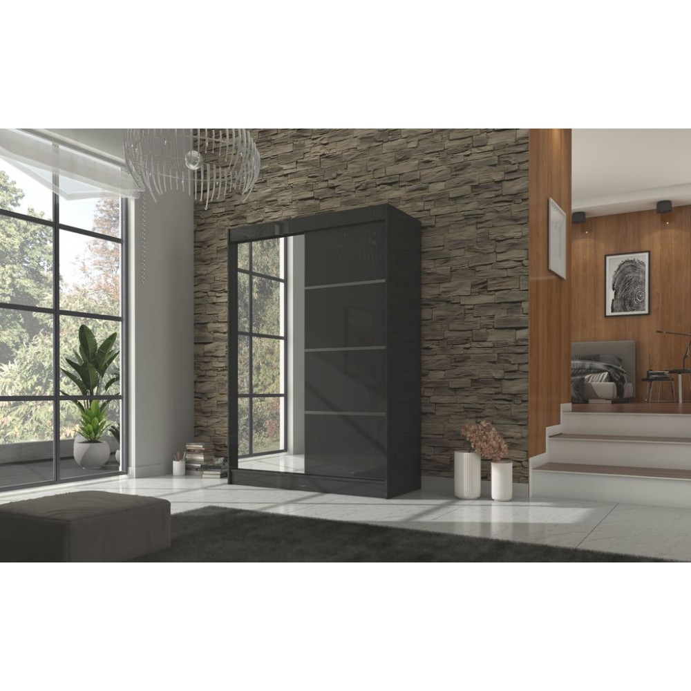 Ντουλάπα Ribeiro 150 συρόμενη-Mauro 150x61x215