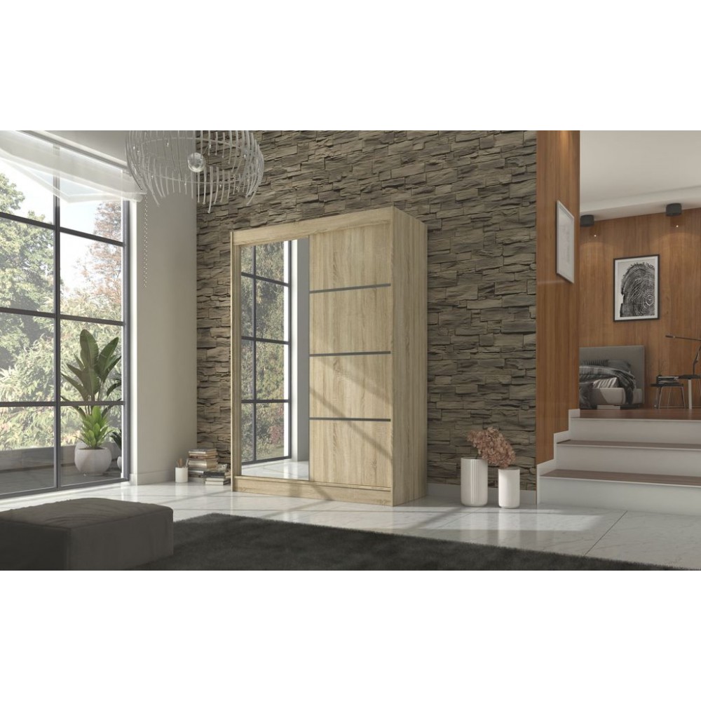 Ντουλάπα Ribeiro 150 συρόμενη-Drus anoixto 150x61x215