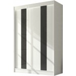 Ντουλάπα Furio 150 συρόμενη-Leuko-Mauro 150x61x215