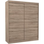 Ντουλάπα Nixon 180 συρόμενη-Drus Skouro 180x58x215