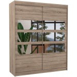 Ντουλάπα Getafe 180 συρόμενη-Drus Skouro 180x58x215
