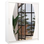 Ντουλάπα Marlo 180 συρόμενη-Leuko 180x58x215