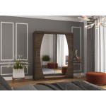 Ντουλάπα Marlo 180 συρόμενη-Kafe 180x58x215