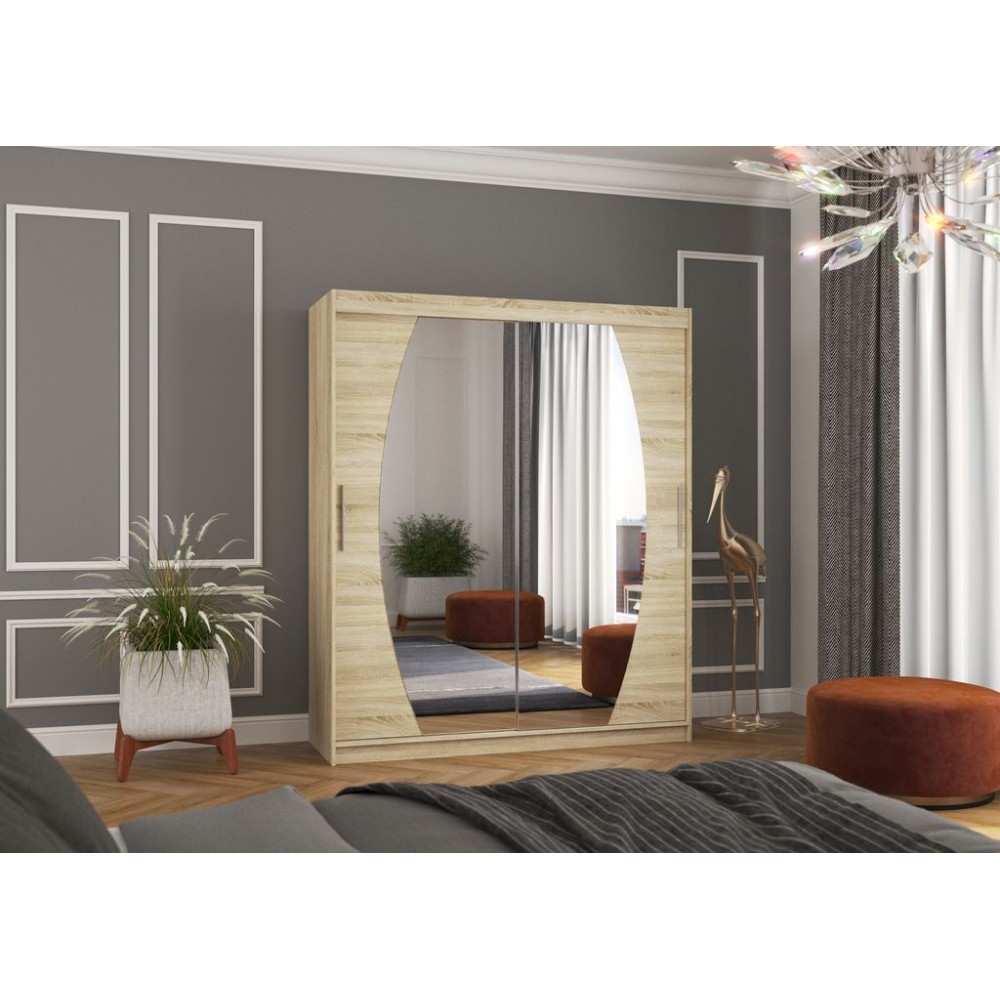 Ντουλάπα Marlo 180 συρόμενη-Drus anoixto 180x58x215