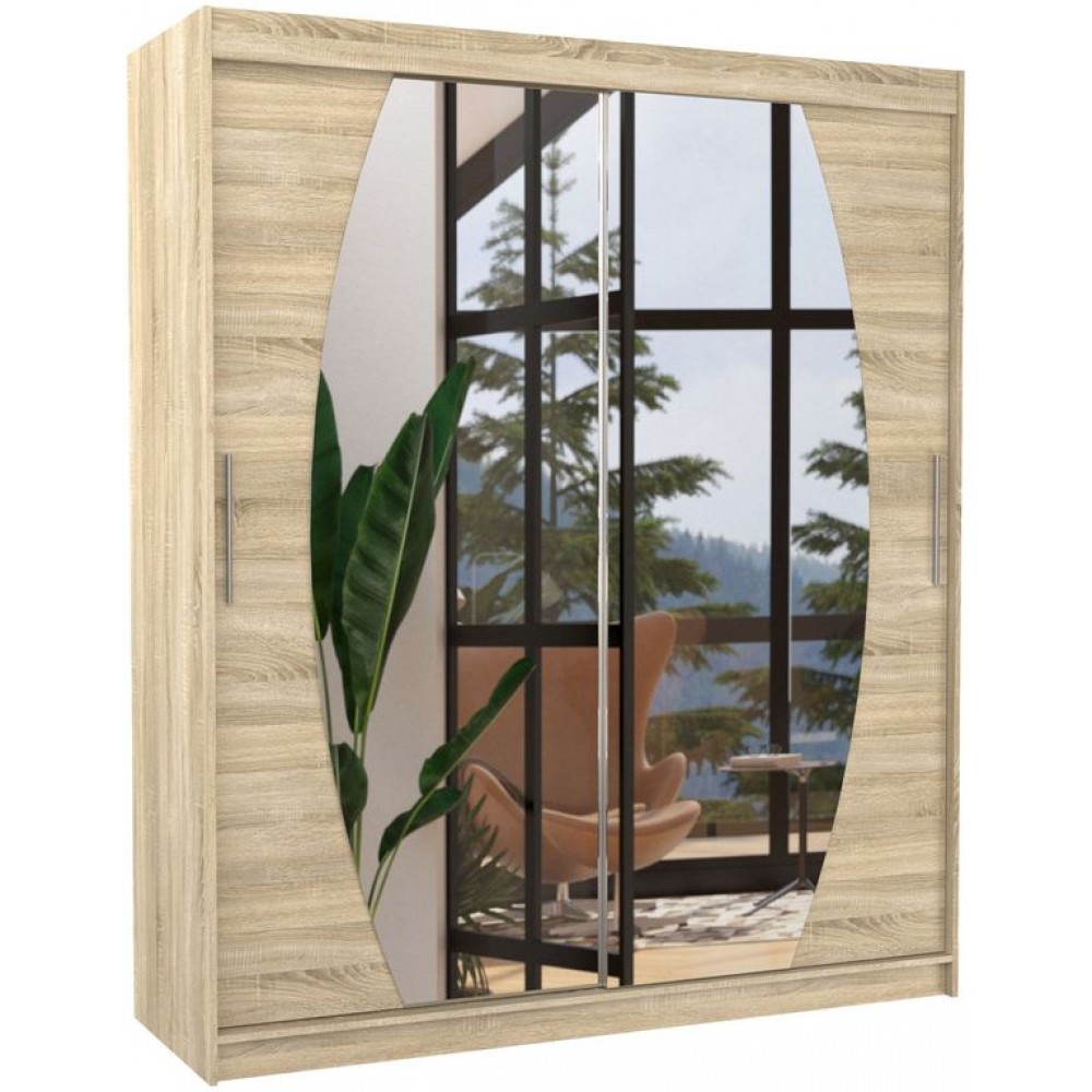 Ντουλάπα Marlo 180 συρόμενη-Drus anoixto 180x58x215
