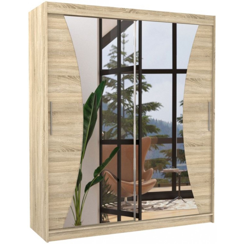 Ντουλάπα Dolph 180 συρόμενη-Drus anoixto 180x58x215