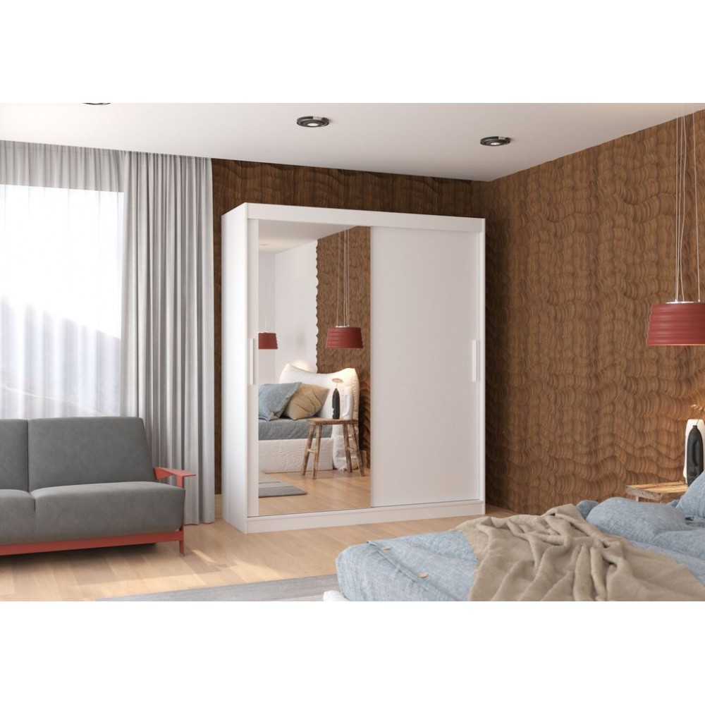Ντουλάπα Fortnox 180 συρόμενη-Leuko 180x58x215