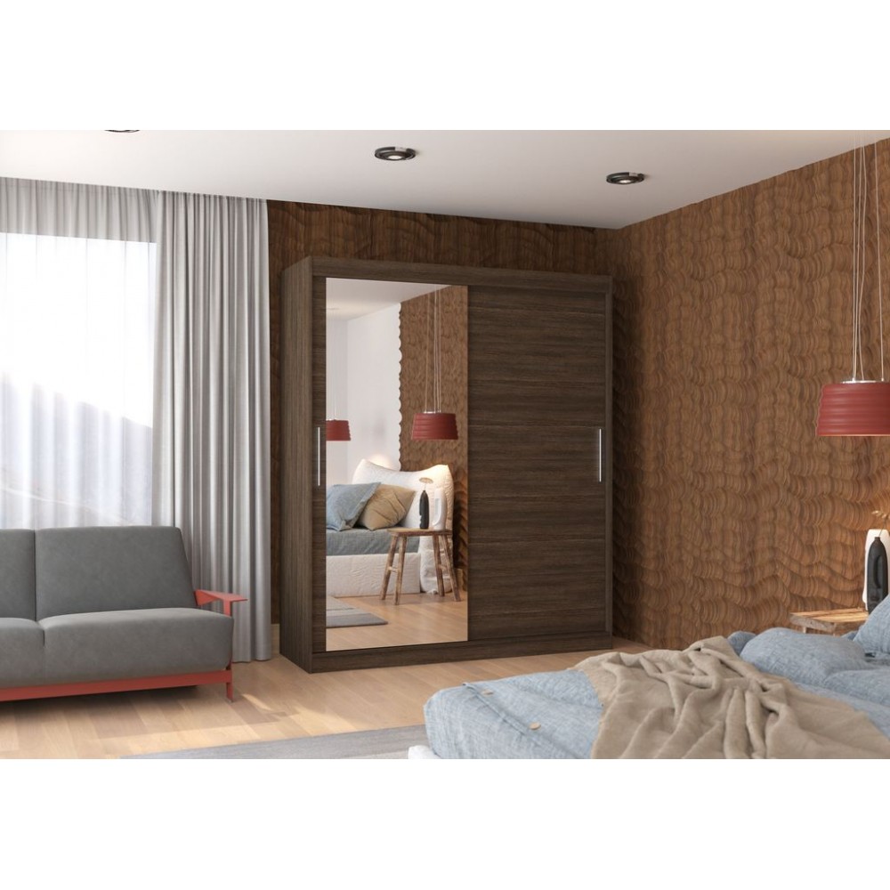 Ντουλάπα Fortnox 180 συρόμενη-Kafe 180x58x215